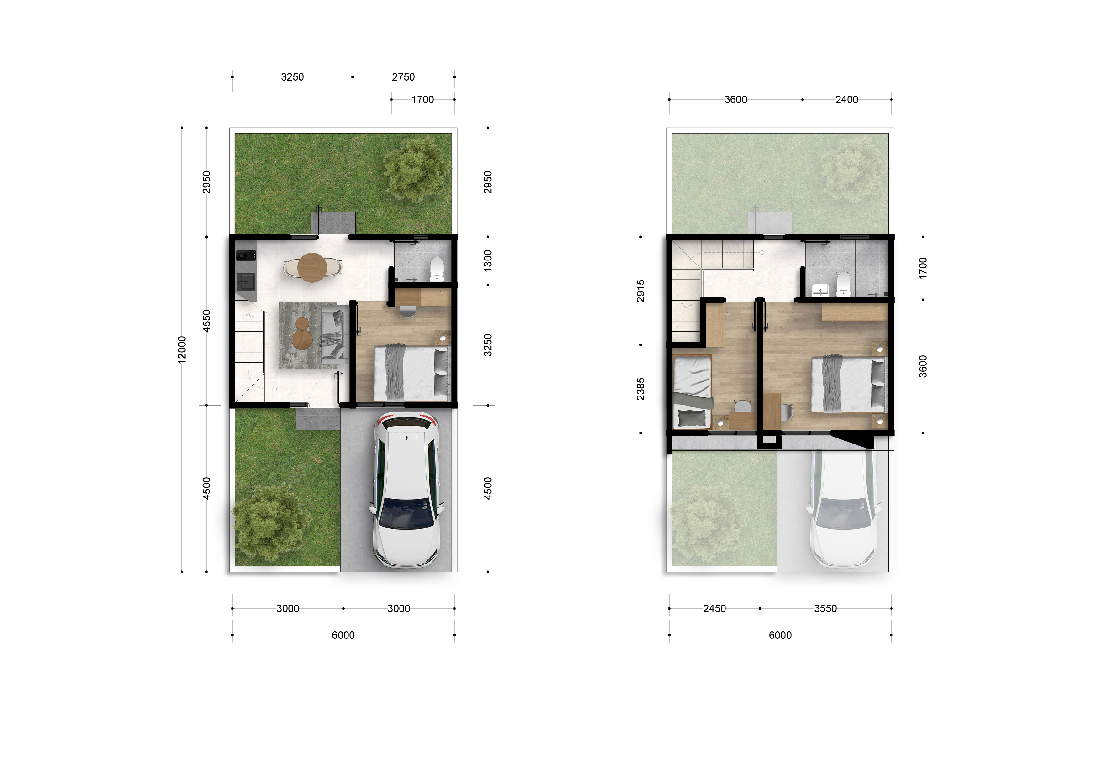 FLOORPLAN CH TIPE 62 render