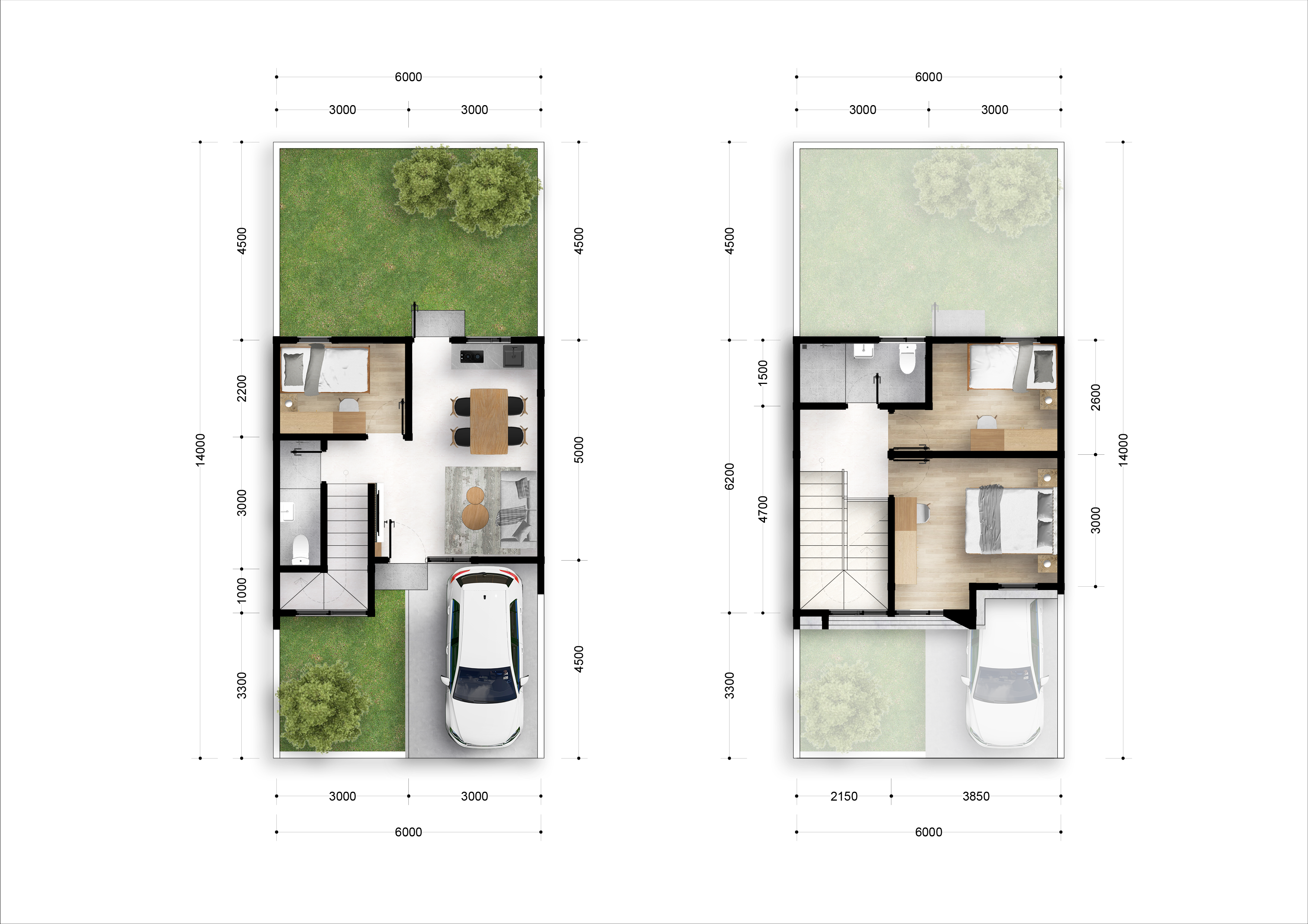 FLOORPLAN CH TIPE 72 render